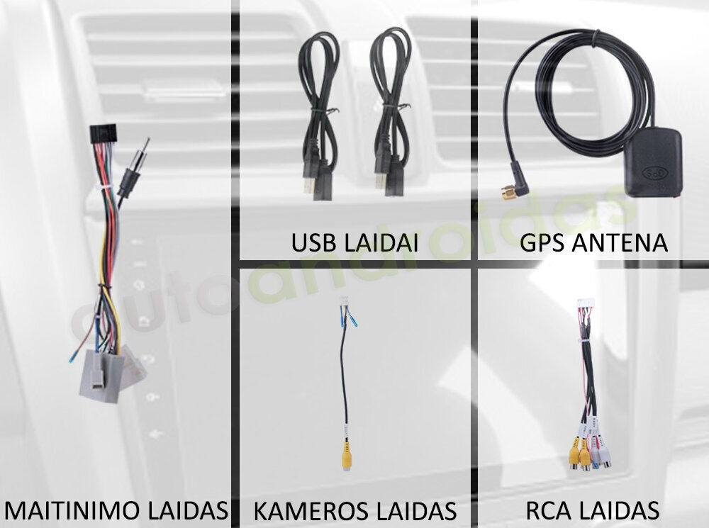 Multivides planšetdators HONDA CRV 2006-11 Android, 9 collu, USB/WiFi/GPS/Bluetooth cena un informācija | Auto magnetolas, multimedija | 220.lv