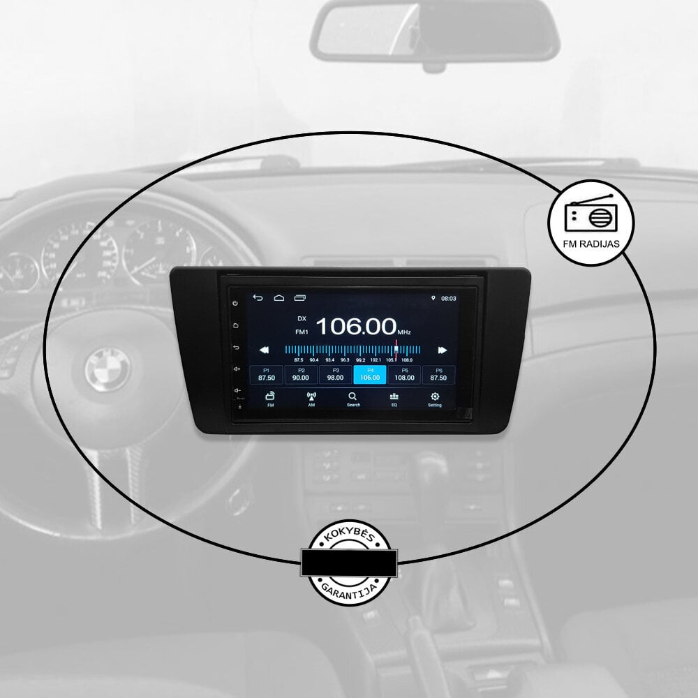 Universāls auto multimediju planšetdators 2DIN Android GPS/WIFI/Bluetooth, 7 collas цена и информация | Auto magnetolas, multimedija | 220.lv