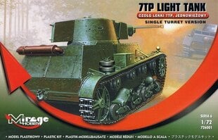 Mirage Легкий танк 7TP Одногусеничный цена и информация | Склеиваемые модели | 220.lv