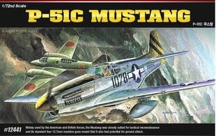 Academy Пластиковая модель P-51C Mustang Red Tails цена и информация | Склеиваемые модели | 220.lv