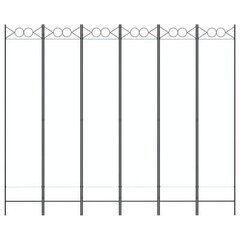 Telpas nodalījums, 6 daļu, balts, 240x200cm, auduma cena un informācija | Aizslietņi | 220.lv