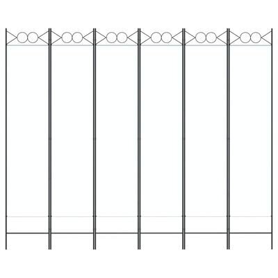 Telpas nodalījums, 6 daļu, balts, 240x200cm, auduma cena un informācija | Aizslietņi | 220.lv