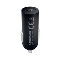 Forever M02 car charger 1x USB 1A black + Lightning cable цена и информация | Зарядные устройства для телефонов | 220.lv