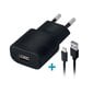 Forever TC-01 charger 1x USB 2A black + Lightning cable цена и информация | Lādētāji un adapteri | 220.lv