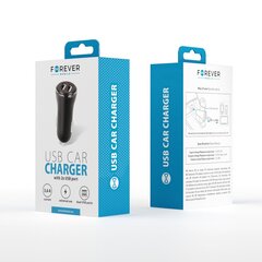 Forever CC-03 car charger (dual USB | 2,4 A) + 3in1 cable (microUSB + iPhone + Type-C) цена и информация | Зарядные устройства для телефонов | 220.lv