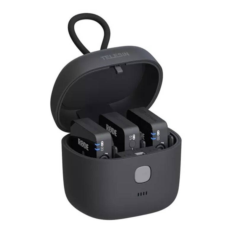 TELESIN Charging Box with 4000mAh Built-in Battery for Rode Wireless GO I II Microphone (TE-WMB-001) cena un informācija | Lādētāji-akumulatori (Power bank) | 220.lv