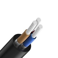 Devia cable Ipure audio jack 3,5 мм - USB-C 1 м black цена и информация | Кабели для телефонов | 220.lv