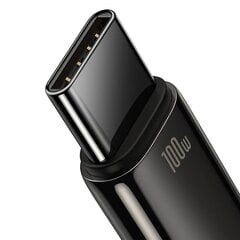 Baseus Tungsten Gold Cable USB to USB-C, 100W, 1m (black) cena un informācija | Savienotājkabeļi | 220.lv