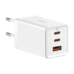 Baseus GaN5 Pro wall charger 2xUSB-C + USB, 65 Вт (white) цена и информация | Зарядные устройства для телефонов | 220.lv