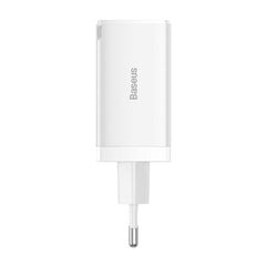 Baseus GaN5 Pro wall charger 2xUSB-C + USB, 65 Вт (white) цена и информация | Зарядные устройства для телефонов | 220.lv