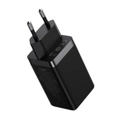 Baseus GaN5 Pro wall charger 2xUSB-C + USB, 65W (black) cena un informācija | Lādētāji un adapteri | 220.lv