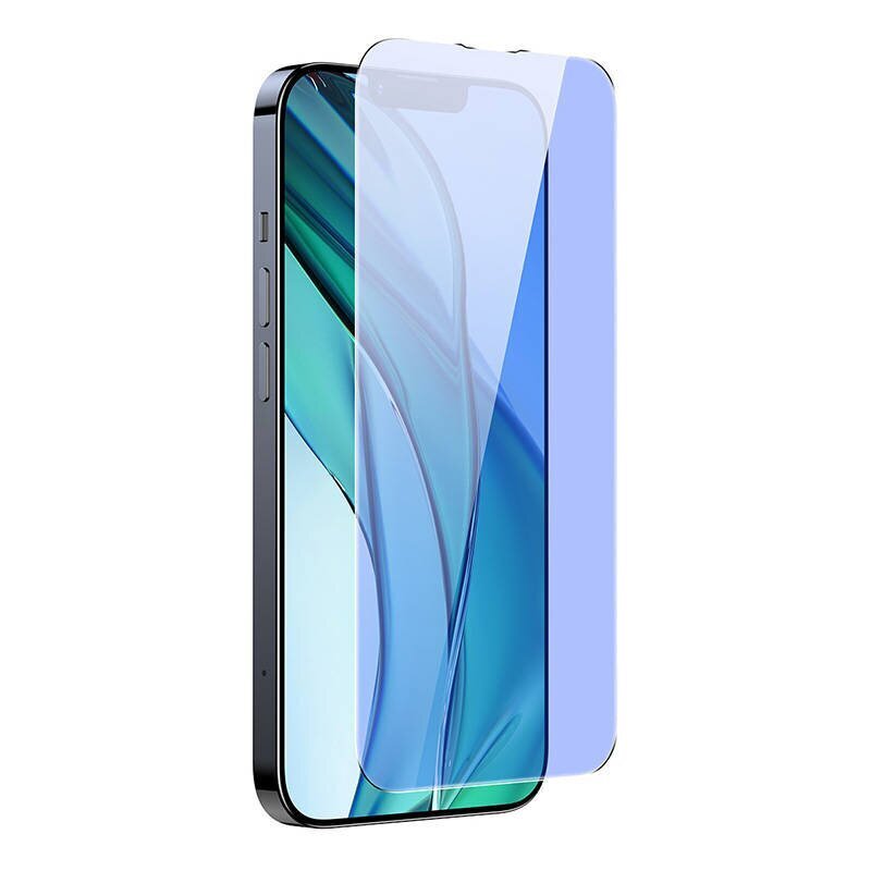 Baseus Tempered Glass Anti-blue light 0.3mm for iPhone 14|13|13 Pro (2pcs) cena un informācija | Ekrāna aizsargstikli | 220.lv