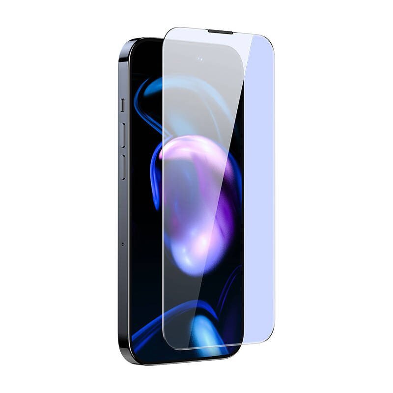 Baseus Crystal Tempered Glass Anti-blue light and Dust-proof 0.3mm for iPhone 14 Pro Max (2pcs) cena un informācija | Ekrāna aizsargstikli | 220.lv