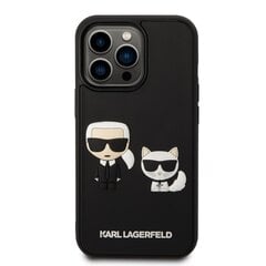 Karl Lagerfeld and Choupette 3D Case for iPhone 14 Pro Black цена и информация | Чехлы для телефонов | 220.lv