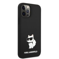 Karl Lagerfeld Liquid Silicone Choupette NFT Case for iPhone 12|12 Pro Black cena un informācija | Telefonu vāciņi, maciņi | 220.lv