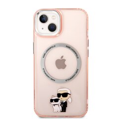 Karl Lagerfeld MagSafe Compatible Case IML Karl and Choupette NFT for iPhone 14 Plus Pink цена и информация | Чехлы для телефонов | 220.lv