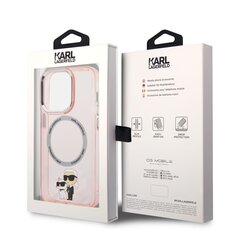 Karl Lagerfeld MagSafe Compatible Case IML Karl and Choupette NFT for iPhone 14 Pro Max Pink cena un informācija | Telefonu vāciņi, maciņi | 220.lv