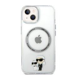 Karl Lagerfeld MagSafe Compatible Case IML Karl and Choupette NFT for iPhone 14 Transparent cena un informācija | Telefonu vāciņi, maciņi | 220.lv