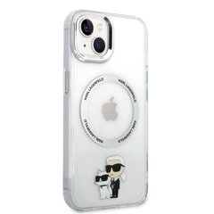 Karl Lagerfeld MagSafe Compatible Case IML Karl and Choupette NFT for iPhone 14 Plus Transparent цена и информация | Чехлы для телефонов | 220.lv