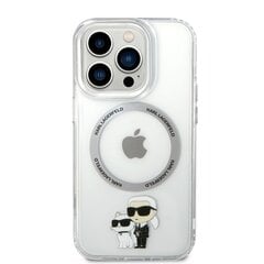 Karl Lagerfeld MagSafe Compatible Case IML Karl and Choupette NFT for iPhone 14 Pro Transparent цена и информация | Чехлы для телефонов | 220.lv