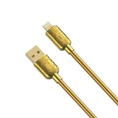 XO cable NB216 USB - Lightning 1,0 m 2,4A gold cena un informācija | Savienotājkabeļi | 220.lv