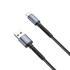 XO cable NB215 USB - Lightning 1,0 м 2,4A black цена и информация | Кабели для телефонов | 220.lv