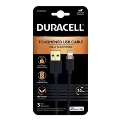 Duracell USB-C cable for Lightning 0.3 м (Black) цена и информация | Кабели для телефонов | 220.lv