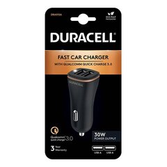 Car Charger 2xUSB 27W Duracell (Black) цена и информация | Зарядные устройства для телефонов | 220.lv