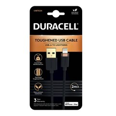 Duracell USB-C cable for Lightning 2 м (Black) цена и информация | Кабели для телефонов | 220.lv