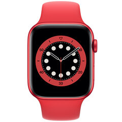 Apple Watch Series 6 40mm Red Aluminum/Red Sport Band (Atjaunots, stāvoklis kā jauns) цена и информация | Смарт-часы (smartwatch) | 220.lv