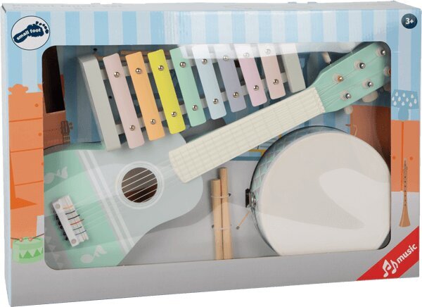 Koka mūzikas instrumentu komplekts цена и информация | Rotaļlietas zīdaiņiem | 220.lv