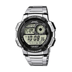 Vīriešu Pulkstenis Casio WORLD TIME ILLUMINATOR - 10 gadu baterija (Ø 43 mm) S7201204 cena un informācija | Vīriešu pulksteņi | 220.lv