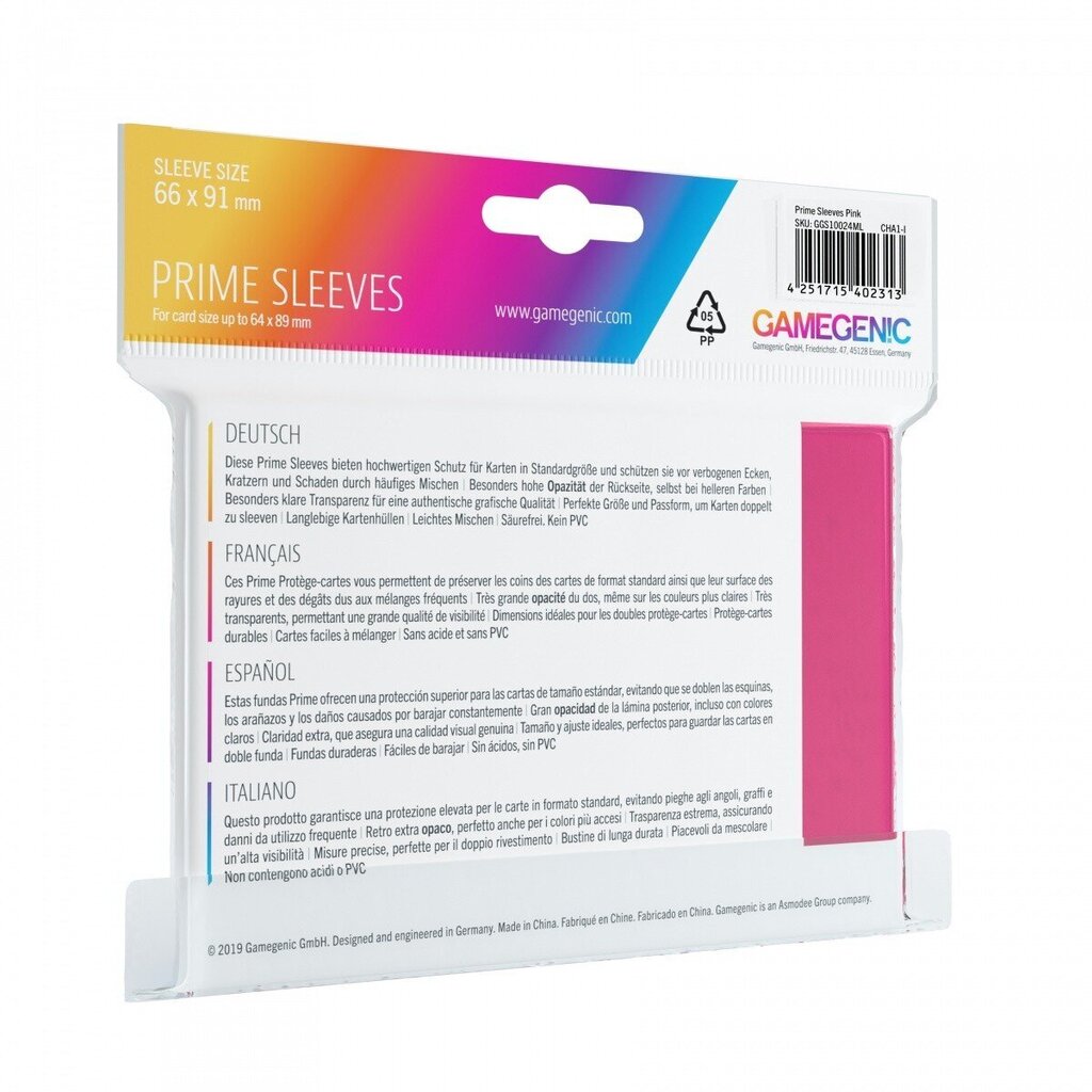 Gamegenic Gamegenic: Prime CCG lapas 66x91mm rozā 100s цена и информация | Galda spēles | 220.lv