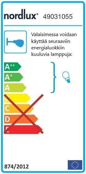 Sienas lampa Nordlux misiņa E27 12,5 W цена и информация | Āra apgaismojums | 220.lv