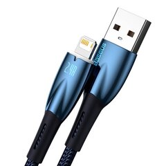 USB cable for Lightning Baseus Glimmer Series, 2.4A, 1m (Blue) цена и информация | Кабели для телефонов | 220.lv