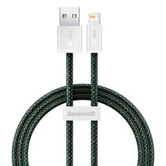 USB cable for Lightning Baseus Dynamic 2 Series, 2.4A, 1m (green) цена и информация | Кабели для телефонов | 220.lv