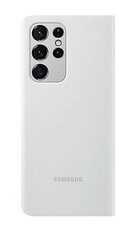 EF-ZG998CJE Samsung Clear View Cover for Galaxy S21 Ultra Light Gray цена и информация | Чехлы для телефонов | 220.lv