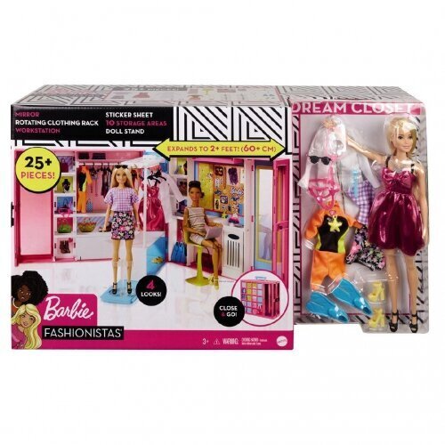 Barbie® drēbju skapis цена и информация | Rotaļlietas meitenēm | 220.lv