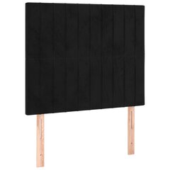 Galvgalis, 2gab. melns, 90x5x78/88cm, samts cena un informācija | Gultas | 220.lv