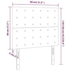 Galvgalis, 2gab. tumši zaļš, 80x5x78/88cm, samts cena un informācija | Gultas | 220.lv