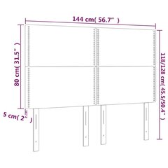 Galvgalis, 4gab., tumši zaļš, 72x5x78/88cm, samts cena un informācija | Gultas | 220.lv