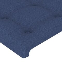 Galvgalis, zils, 90x5x78/88cm, audums cena un informācija | Gultas | 220.lv