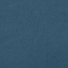 Galvgalis ar malām, zils, 103x16x118/128 cm, samts cena un informācija | Gultas | 220.lv