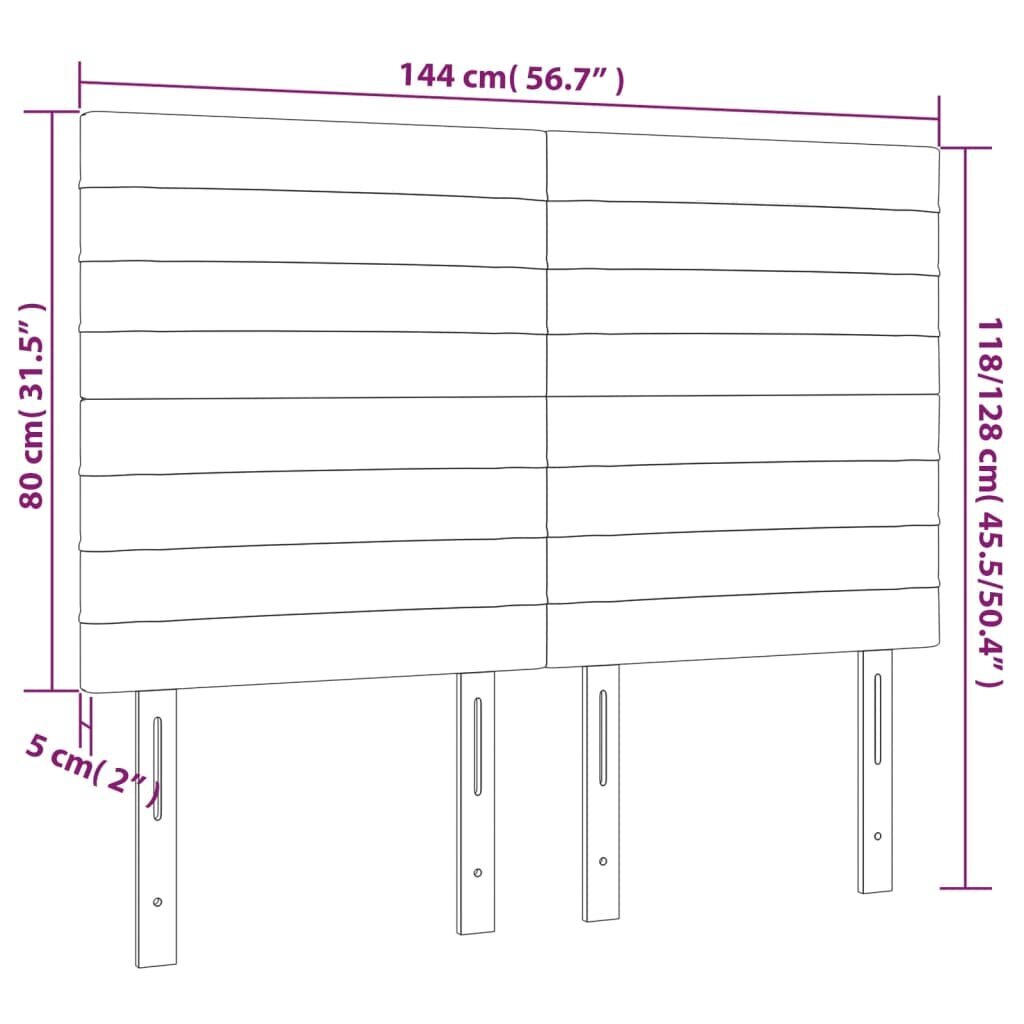 Galvgalis, 4gab., tumši zaļš, 72x5x78/88cm, samts cena un informācija | Gultas | 220.lv