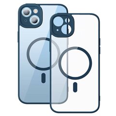 Baseus Frame Transparent Magnetic Case and Tempered Glass set for iPhone 14 (blue) цена и информация | Чехлы для телефонов | 220.lv