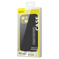 Baseus Liquid Silica Case and Tempered Glass set for iPhone 14 (black) цена и информация | Чехлы для телефонов | 220.lv