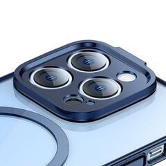 Baseus Glitter Transparent Magnetic Case and Tempered Glass set for iPhone 14 Pro Max (blue) cena un informācija | Telefonu vāciņi, maciņi | 220.lv