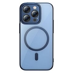 Baseus Glitter Transparent Magnetic Case and Tempered Glass set for iPhone 14 Pro Max (blue) цена и информация | Чехлы для телефонов | 220.lv