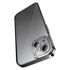 Baseus Glitter Transparent Case and Tempered Glass set for iPhone 14 Plus (black) cena un informācija | Telefonu vāciņi, maciņi | 220.lv