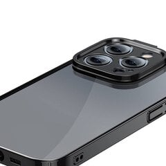 Baseus Glitter Transparent Case and Tempered Glass set for iPhone 14 Pro Max (black) cena un informācija | Telefonu vāciņi, maciņi | 220.lv